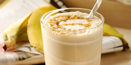 Smoothie de plátano con caramelo